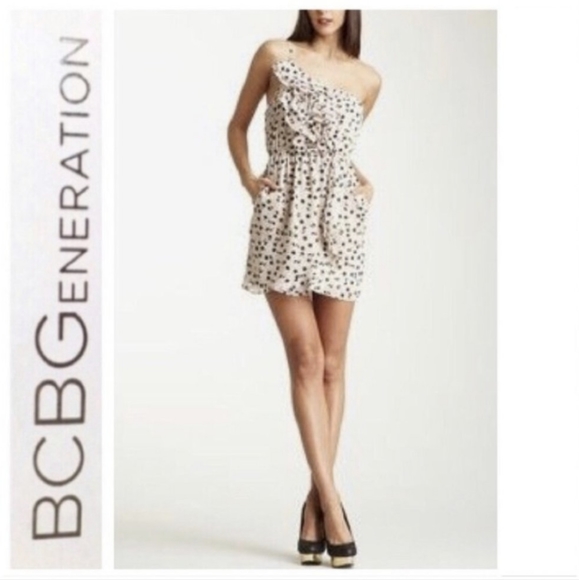 BCBGeneration one shoulder airy summer dress - Picture 1 of 10